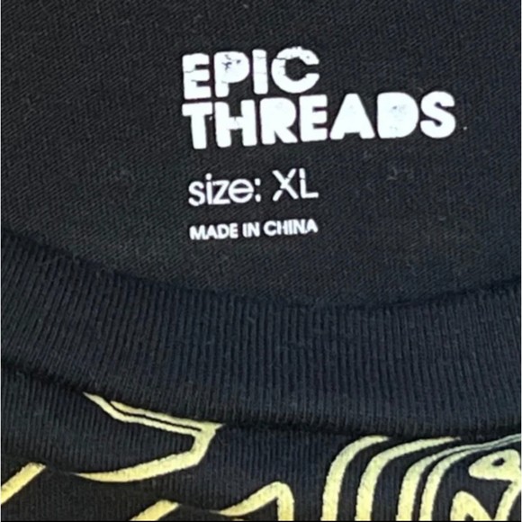 Epic Threads Boys Graphic T-Shirt Size XL Short Sleeve Race car Theme Black - Picture 4 of 8